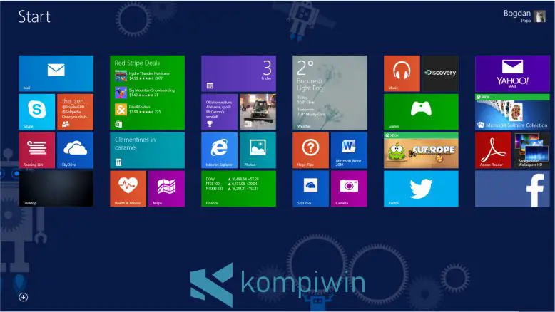 Layar Desktop Windows 8.1