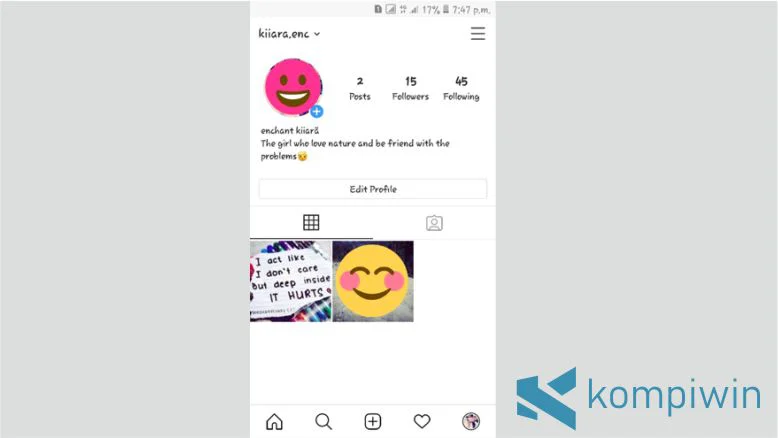 Buka Halaman Profil Akun Instagram