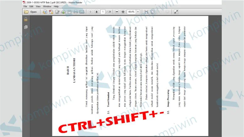 Rotasi PDF dengan Tombol Shortcut