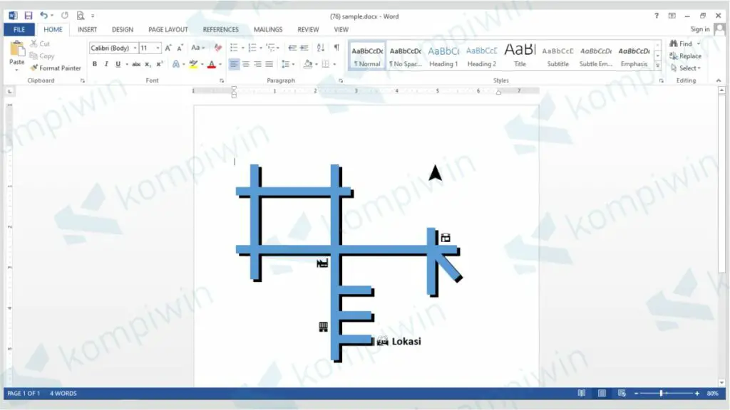 √ Cara Membuat Denah Lokasi Undangan di Word
