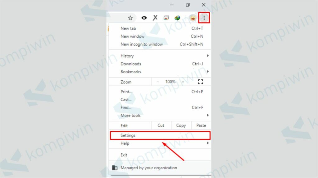 Klik Ikon Titik Tiga di Aplikasi Google Chrome - Cara Translate Web di PC