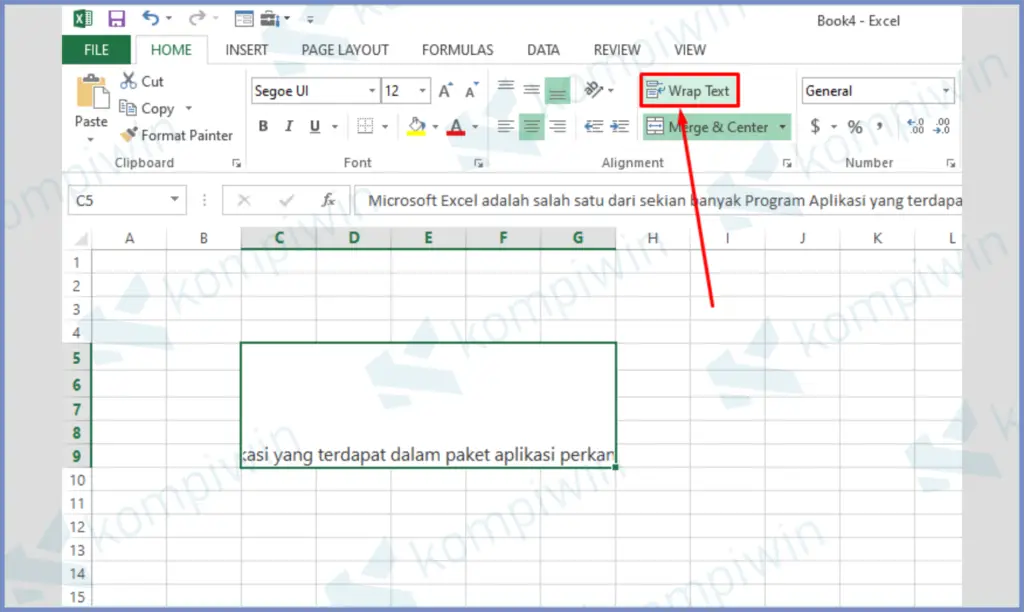 Cara Membuat Tulisan Rata Kiri Kanan Di Excel