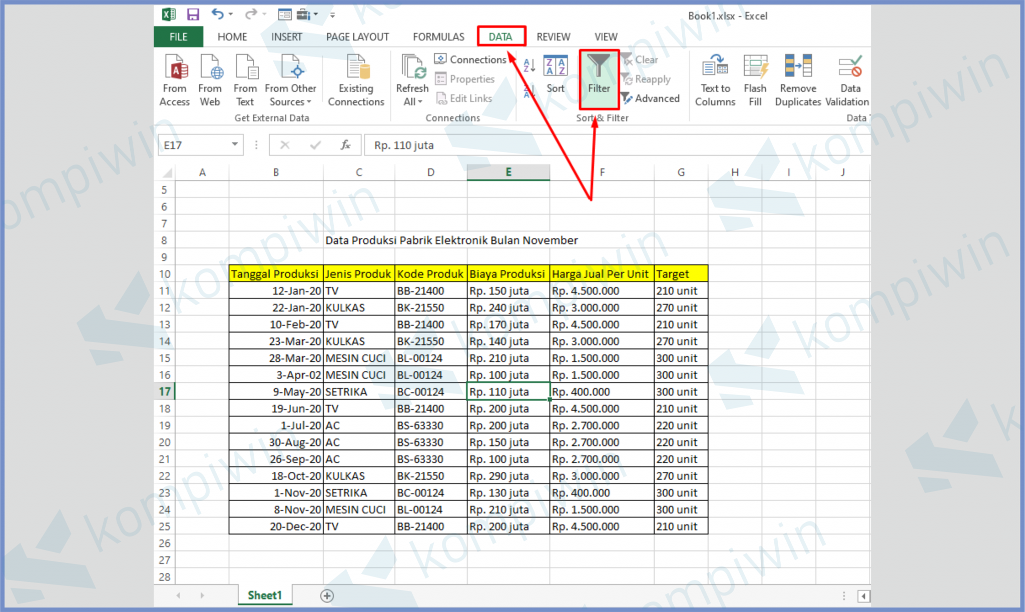 CARA FILTER DUPLIKAT DATA DI EXCEL 2016 CARA FILTER DUPLIKAT DATA DI EXCEL 2016