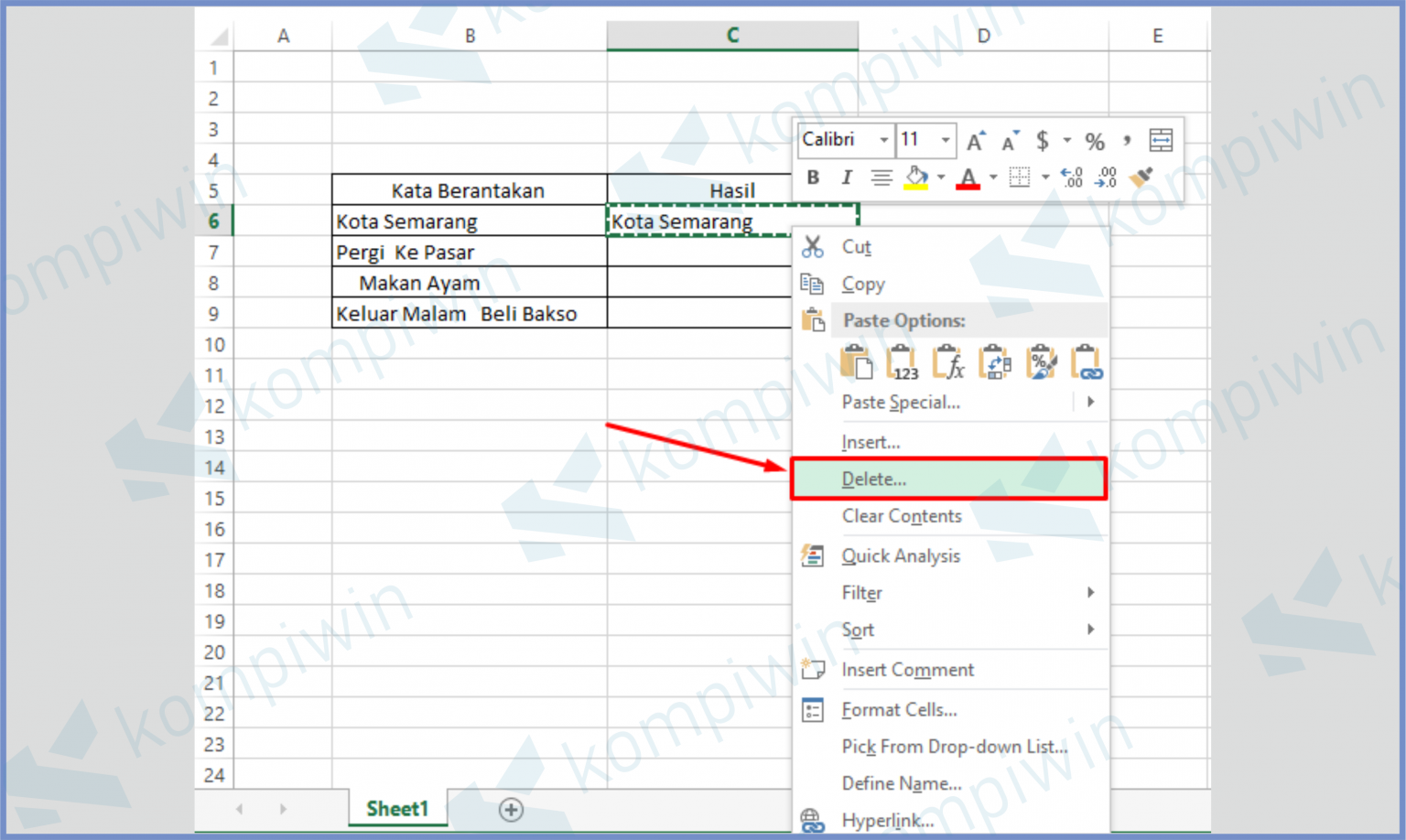 Cara Menghilangkan Spasi di Excel