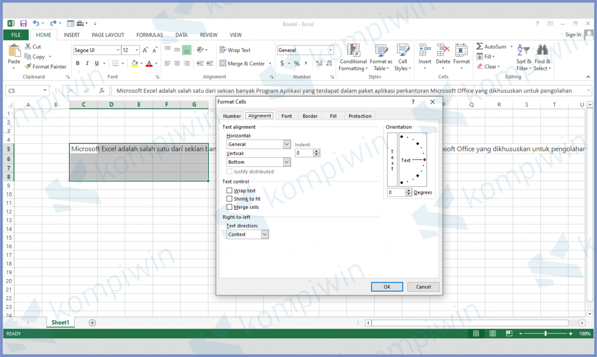 Adjusting Column Width in Excel
