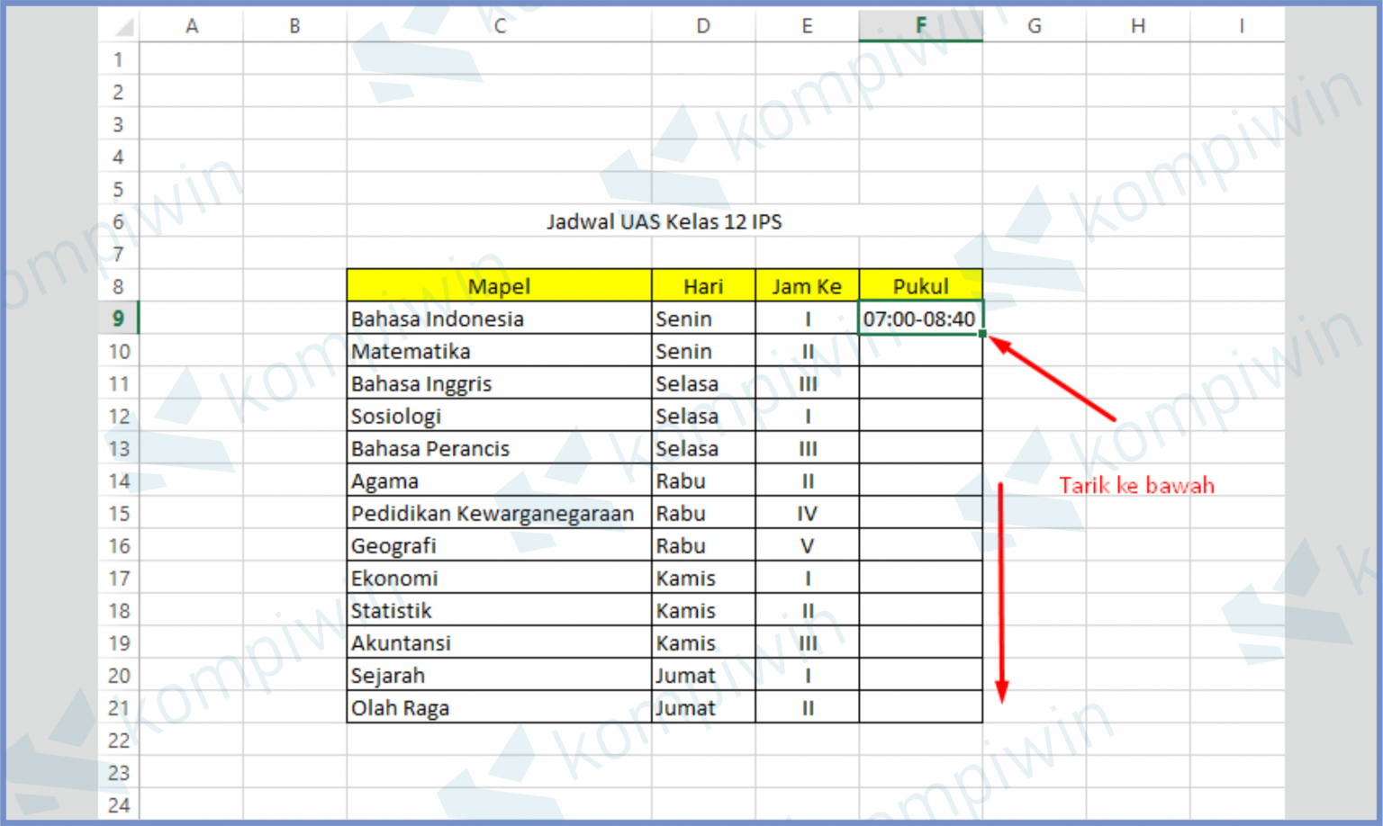 CARA PISAH DATA DI EXCEL CARA PISAH DATA DI EXCEL