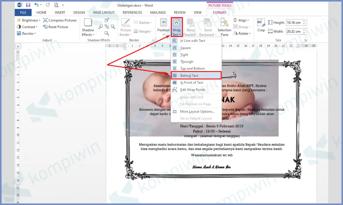 Cara Membuat Undangan Khitanan Di Word Ruang Ilmu Cara Membuat Undangan Khitanan Di Word Ruang Ilmu
