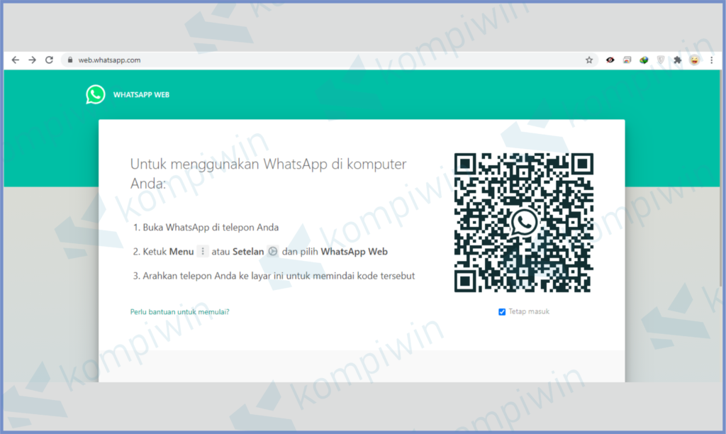 Buka Whatsapp Web Di Laptop 
