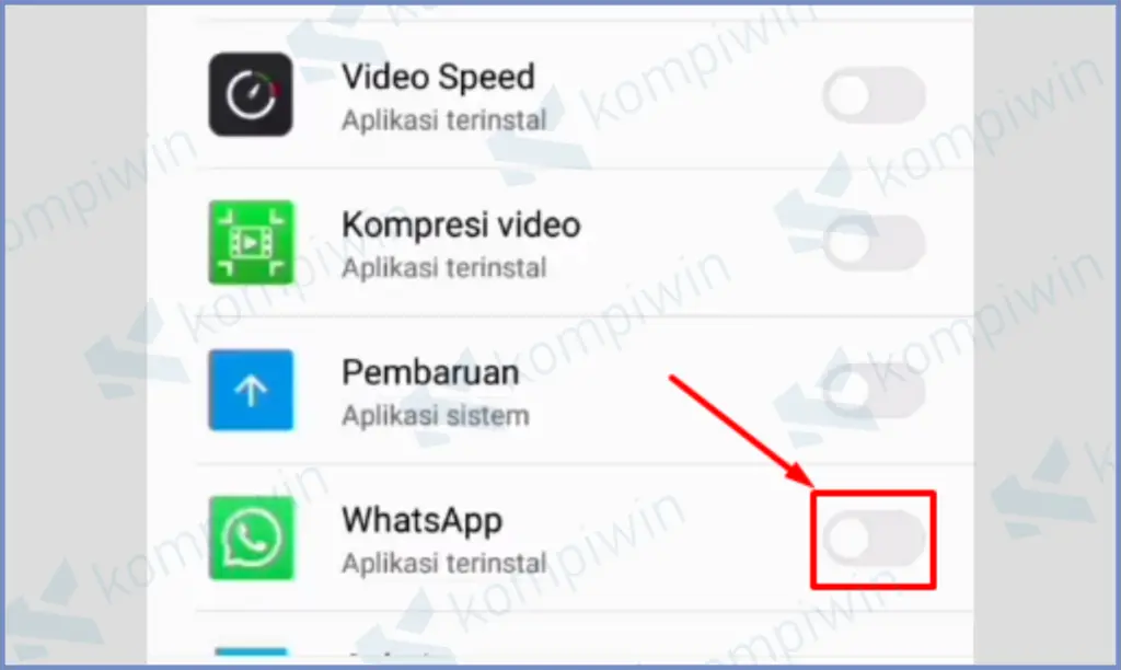 Centang Whatsapp Untuk Menambahkan Kunci 
