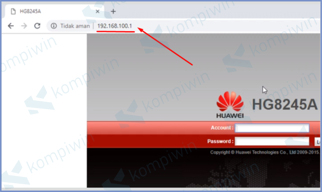 Masuk Ke IP Modem Huawei 