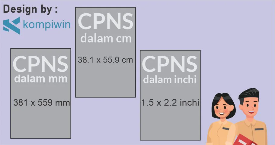 Ukuran Foto CPNS dalam mm, cm, inchi