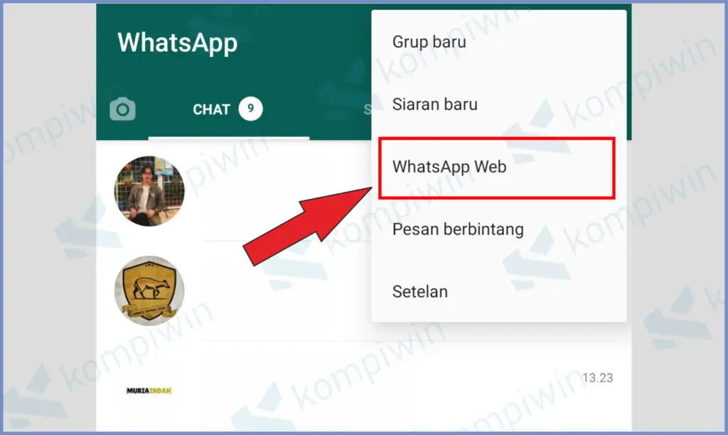 Klik Whatsapp Web Untuk Melakukan Scan QR 