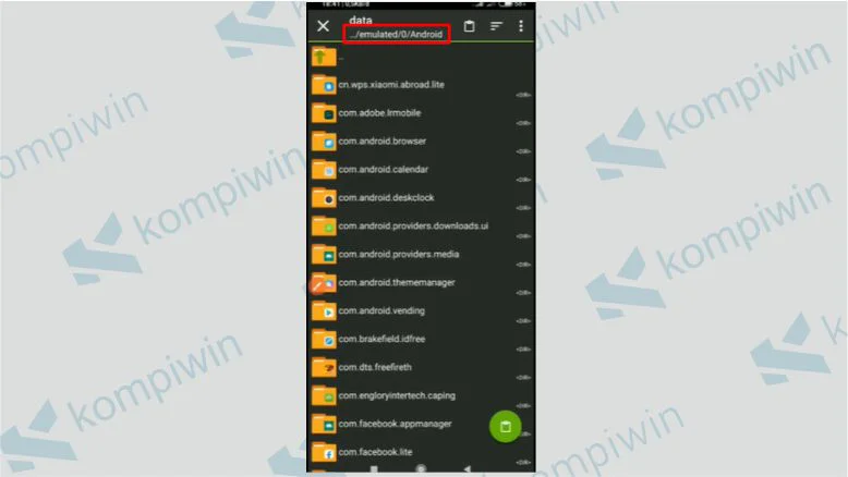 Cari Folder Tempat Android Data- Config Mentahan Tanduk Iblis Free Fire