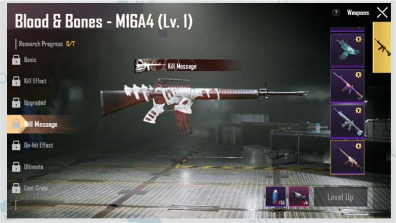 M16A4 Blood & Bones - Skin Termahal di Game PUBG