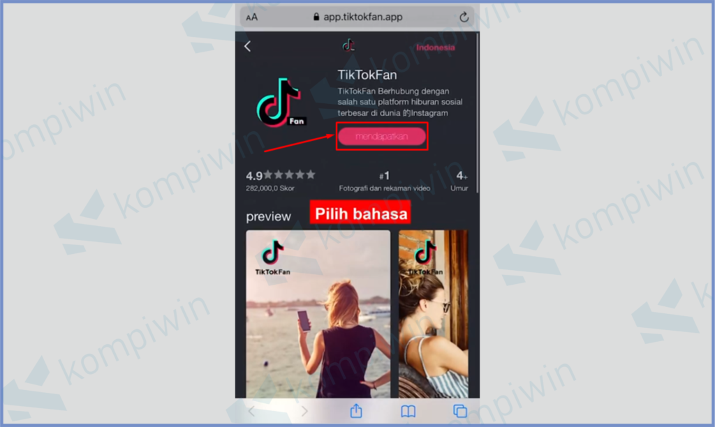 Download Aplikasi Tiktok Fan 