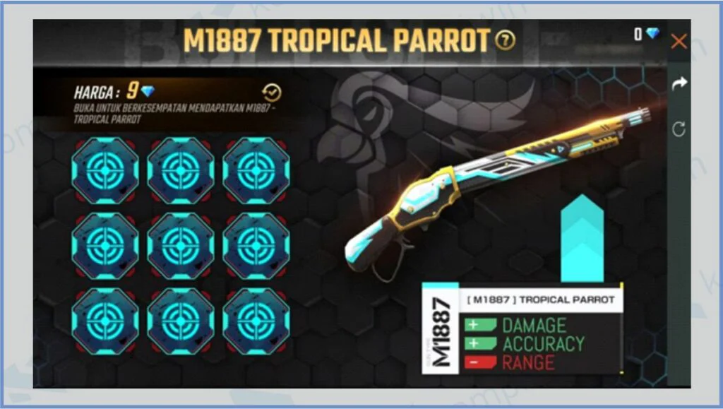 SG M1887 Tropical Parrot - Cara Mendapatkan SG Tropical Parrot