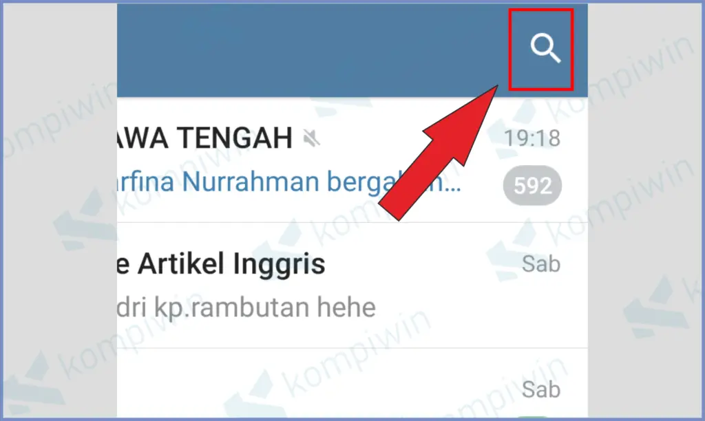 Ketuk Icon Pencarian Telegram 