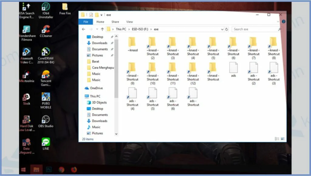 Virus Shortcut Windows 10 - Cara Menghilangkan Virus Shortcut
