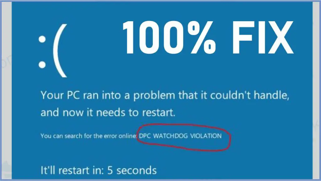 Penyebab Error DPC_Watchdog_Violation - Cara Mengatasi Error DPC_Watchdog_Violation
