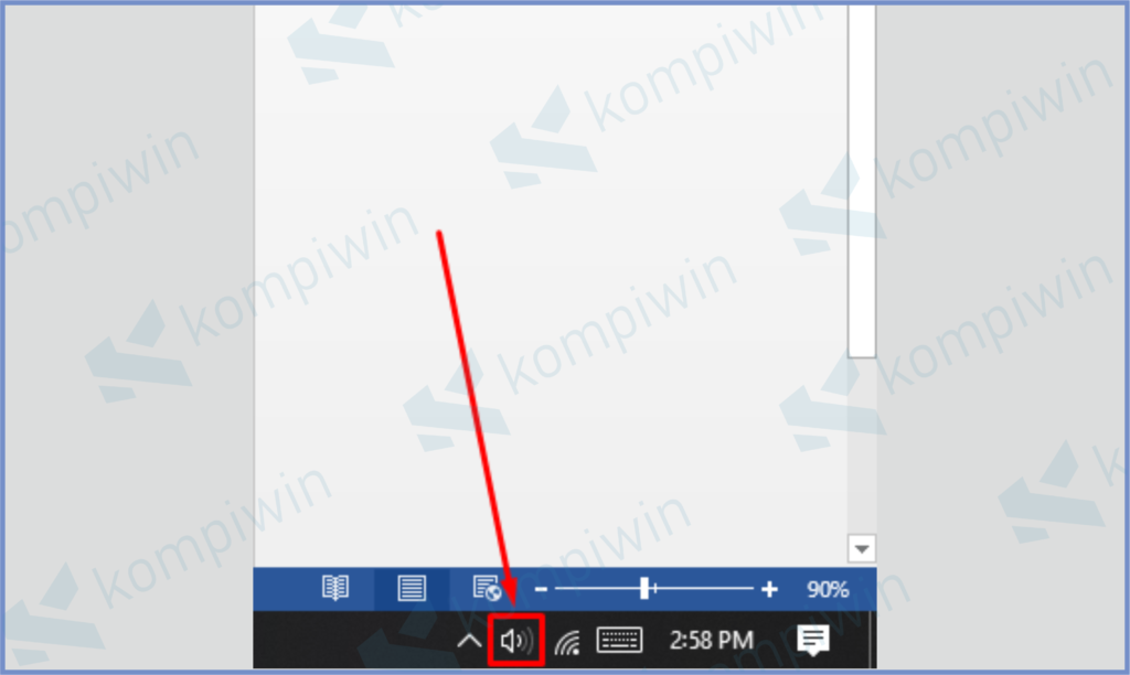 Klik Icon Sound Di Tray 