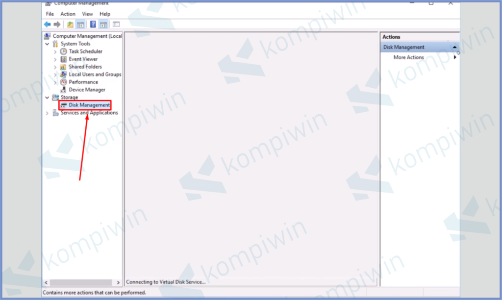 Buka Disk Management 