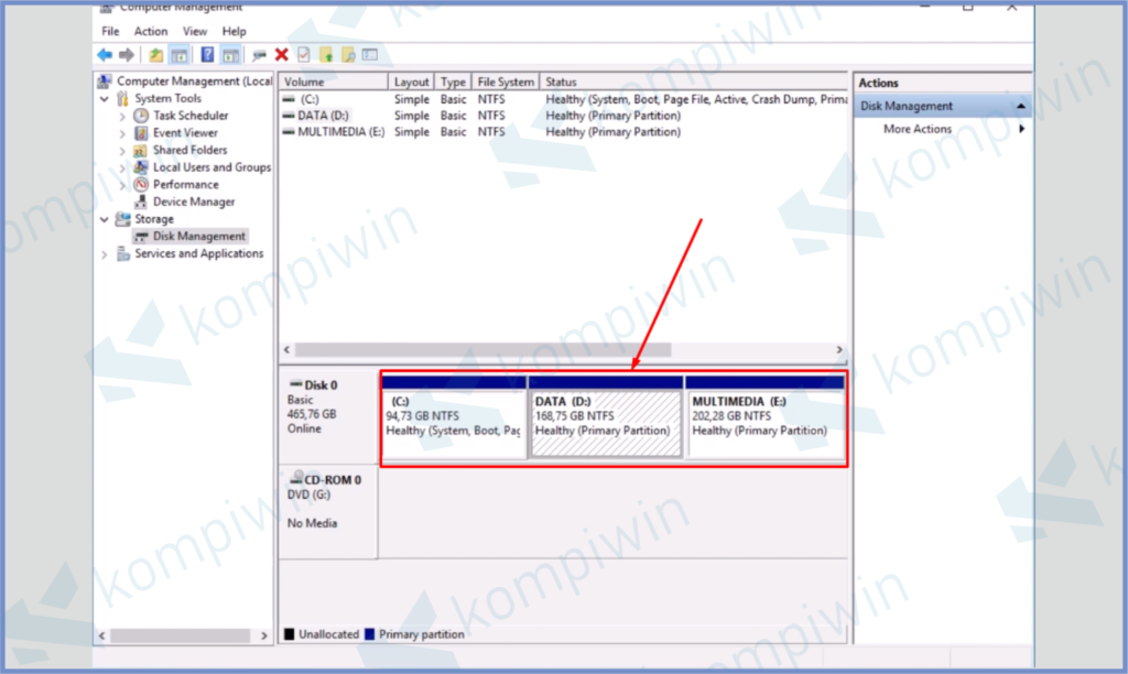 Pilih Salah Satu Disk Driver 