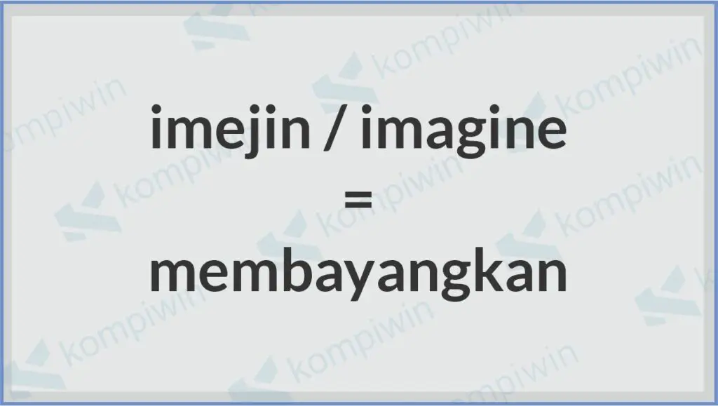 Arti Kata Imejin ata Imagine dalam Roleplayer Telegram - Arti Kata Imejin - Imagine di RP Telegram