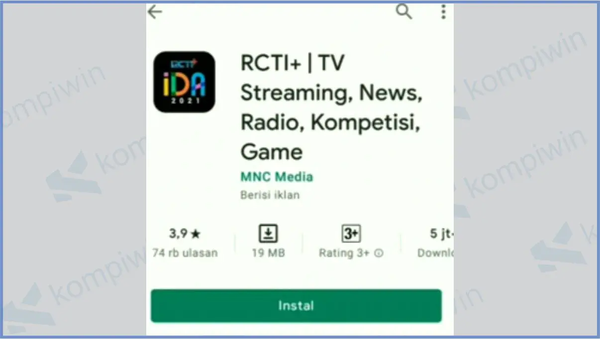 Download Aplikasi RCTI+ - Cara Daftar Esport Star Indonesia Season 2