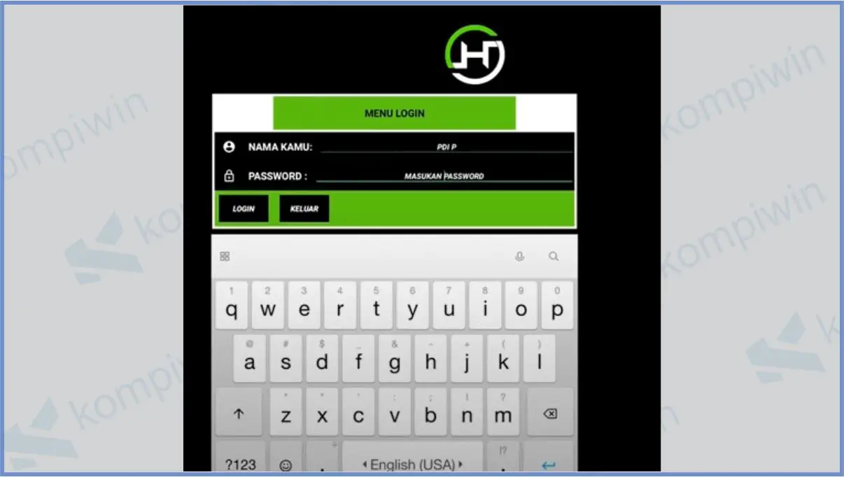 Masukkan Nama dan Password - Download Hengker Hack VIP Emzeet
