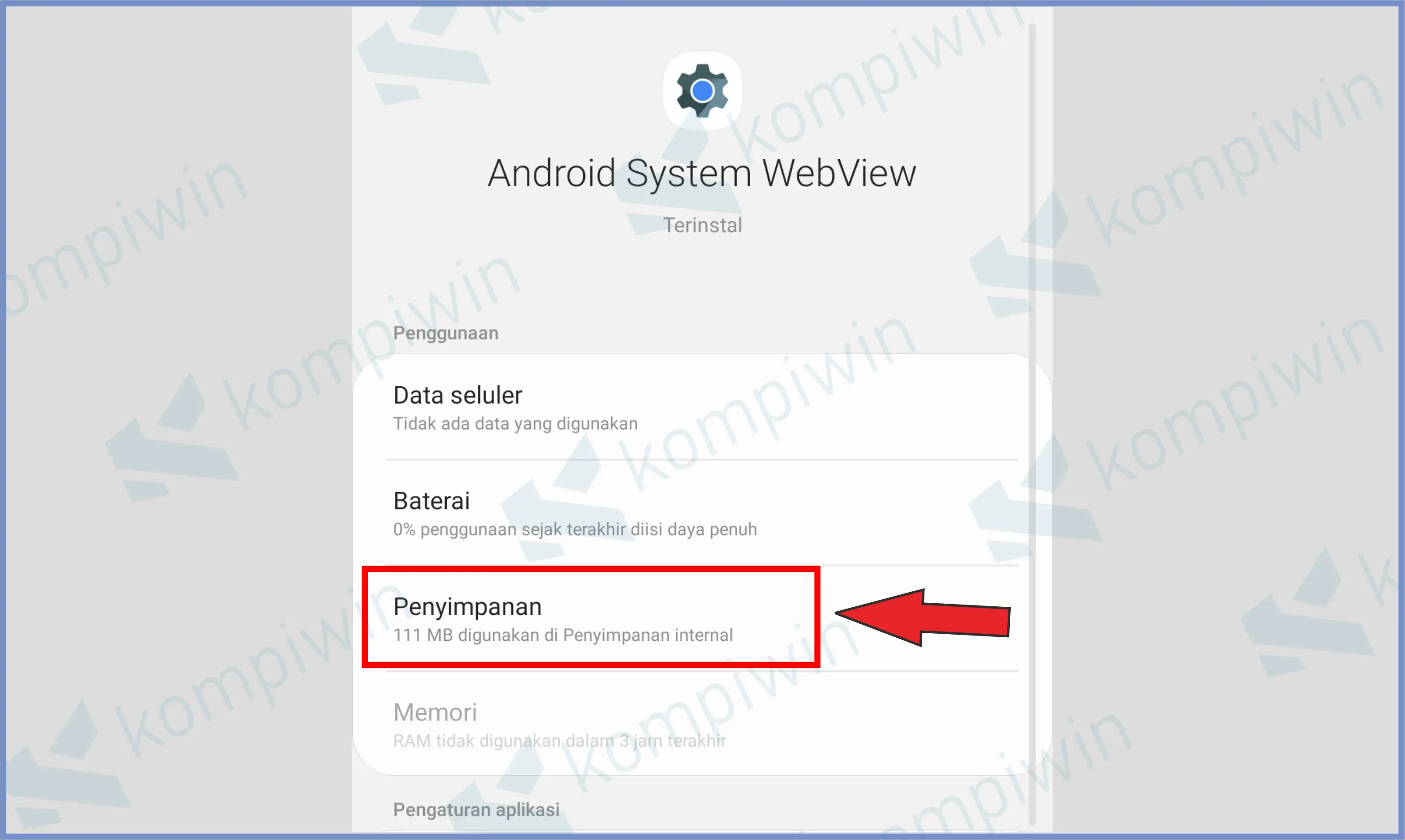 Penyimpanan Android System