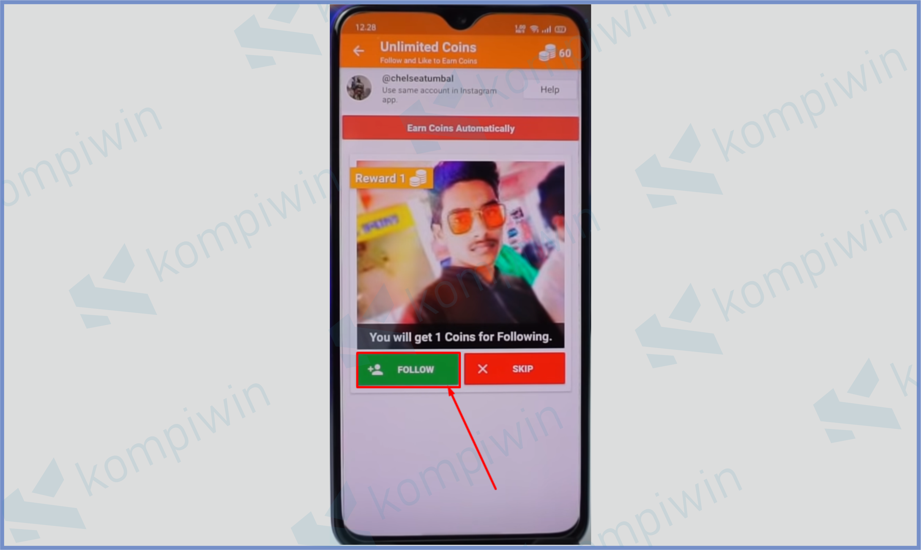 10 Tap Tombol Follow - Daftar Aplikasi Penambah Followers Instagram