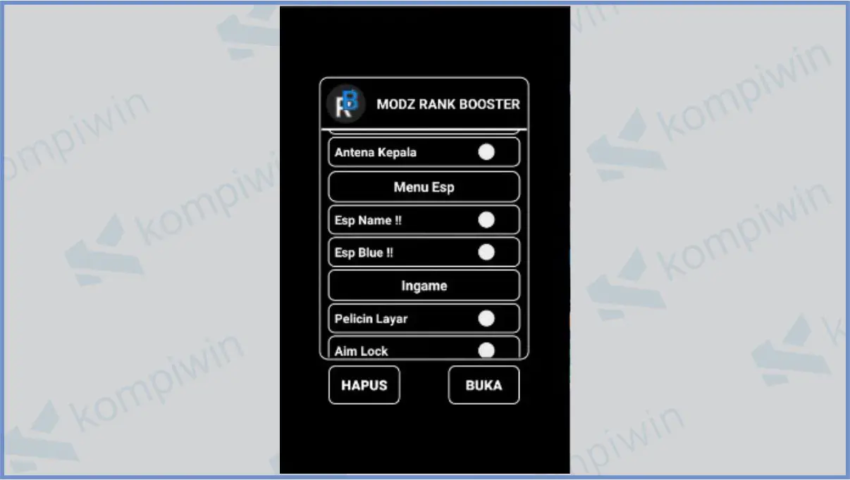 Aktifkan Fitur Rank Booster FF - Download Rank Booster FF