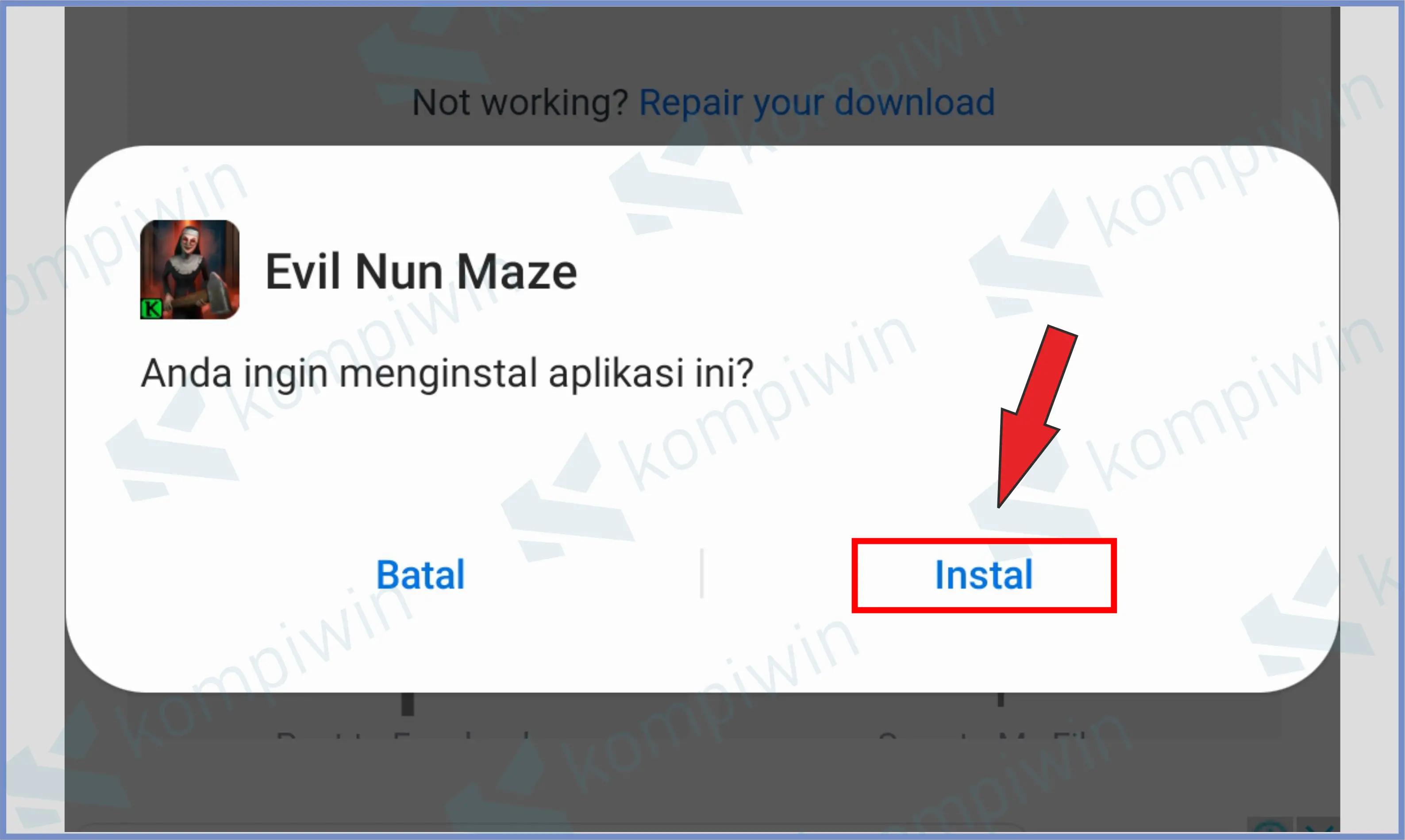 Install Evil Nun Maze MOD