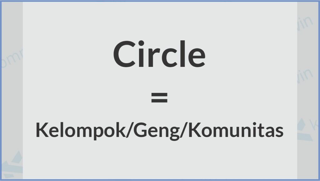 Kata Circle di RP Telegram
