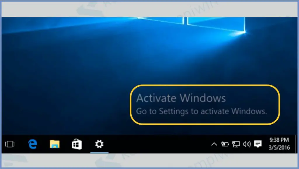 Notifikasi Activate Windows - Cara Menghilangkan Tulisan Activate Windows