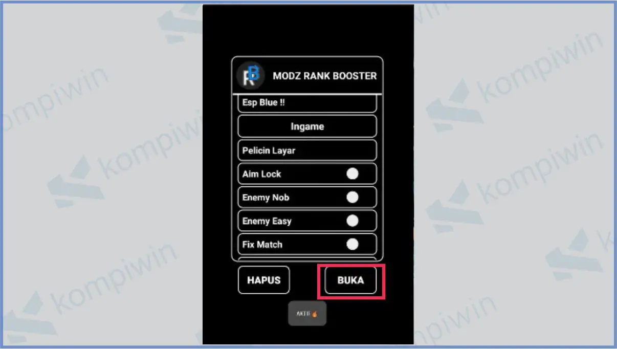 Tekan Buka - Download Rank Booster FF
