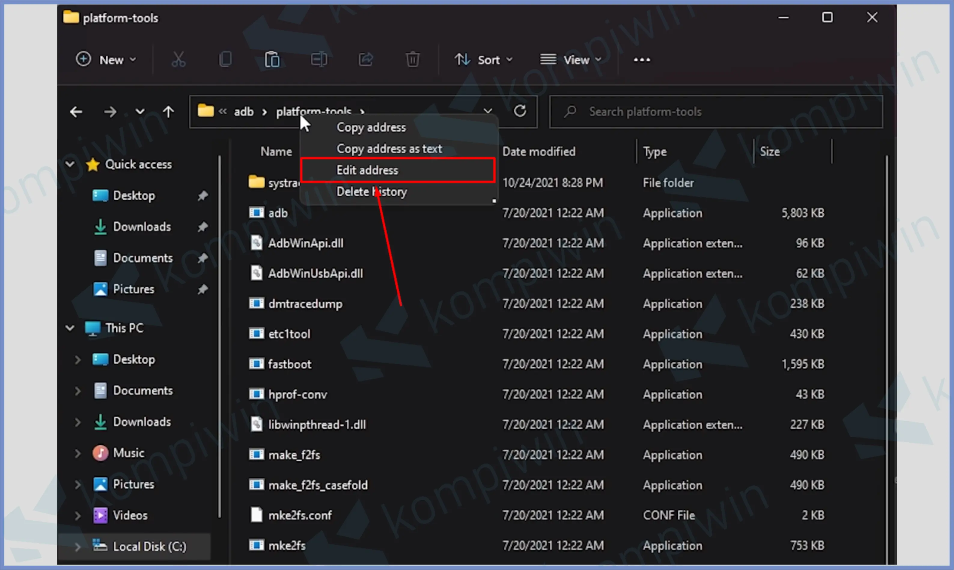 8 Edit Address - Cara Install APK Android Di Windows 11 Tanpa Emulator