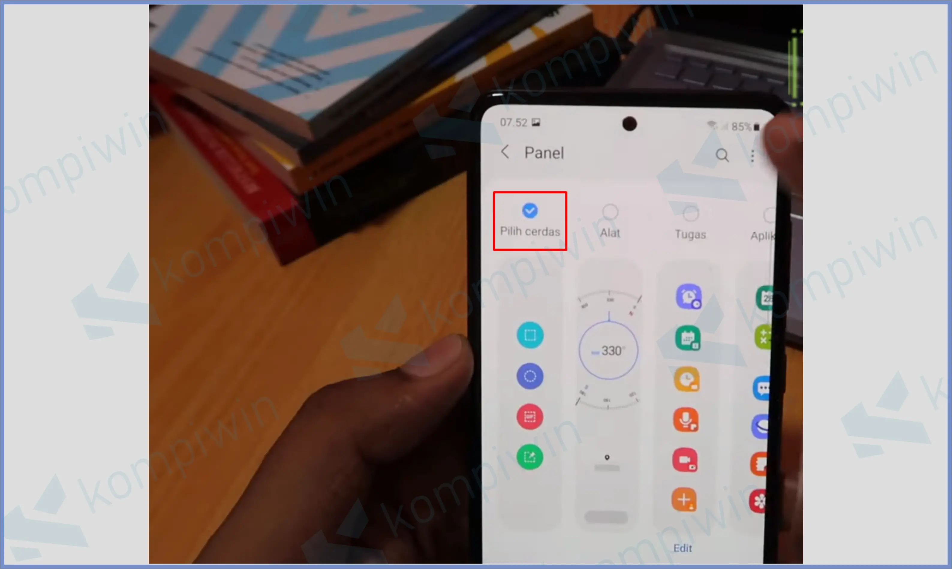 9 Centang Pilihan Cerdas - Cara Screenshot Samsung A32