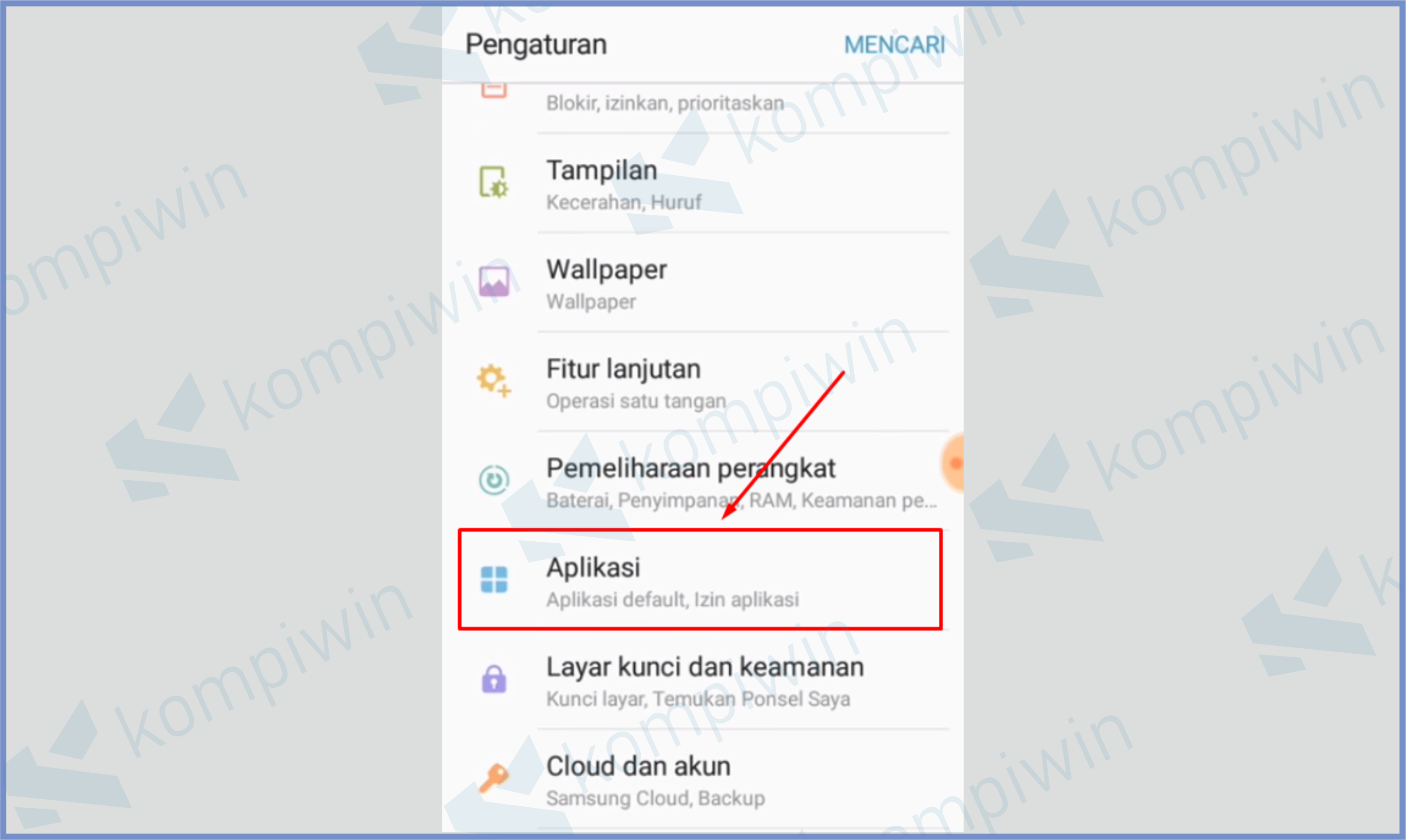 Buka Menu Aplikasi - Cara Agar Download Di Playstore Masuk Ke SD Card Samsung J2 Prime