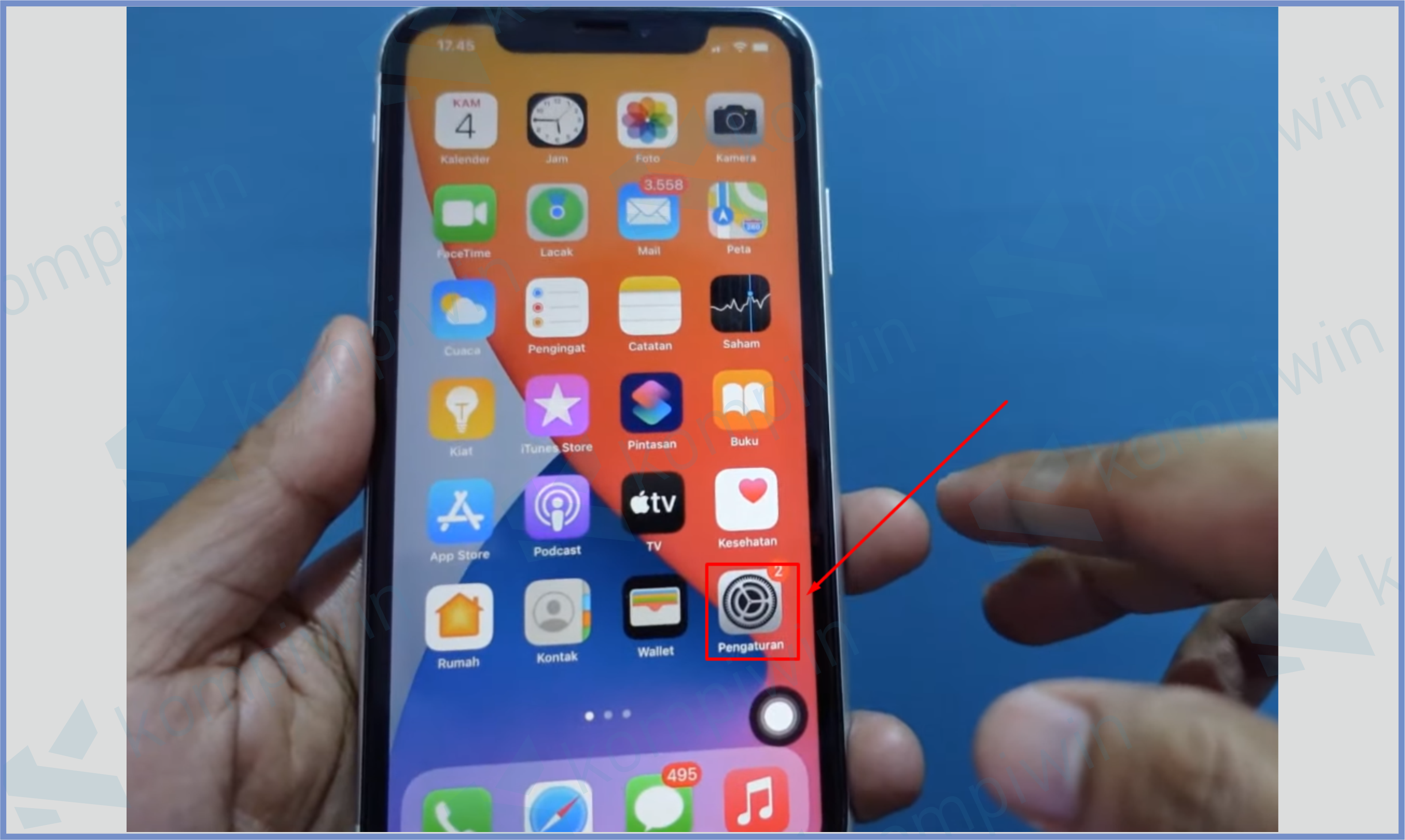 Buka Menu Pengaturan