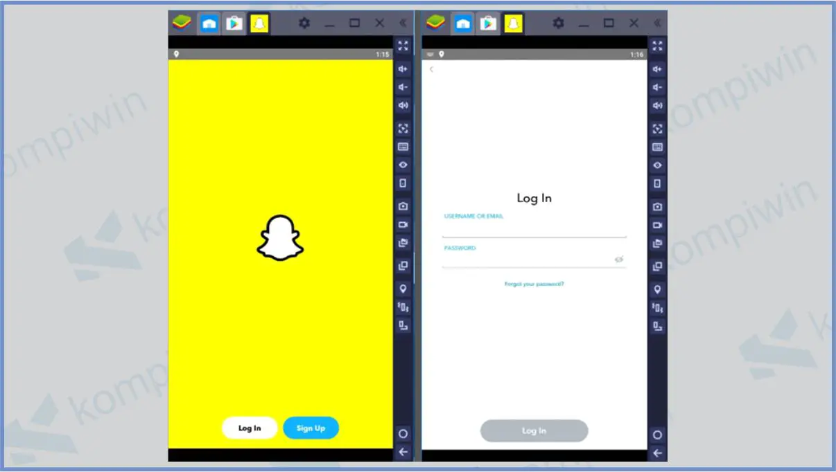 Gunakan Snapchat di BlueStack - Cara Menggunakan Snapchat App untuk PC