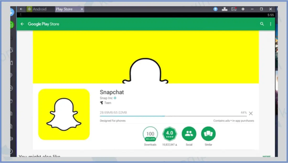 Install Snapchat di BlueStack - Cara Menggunakan Snapchat App untuk PC