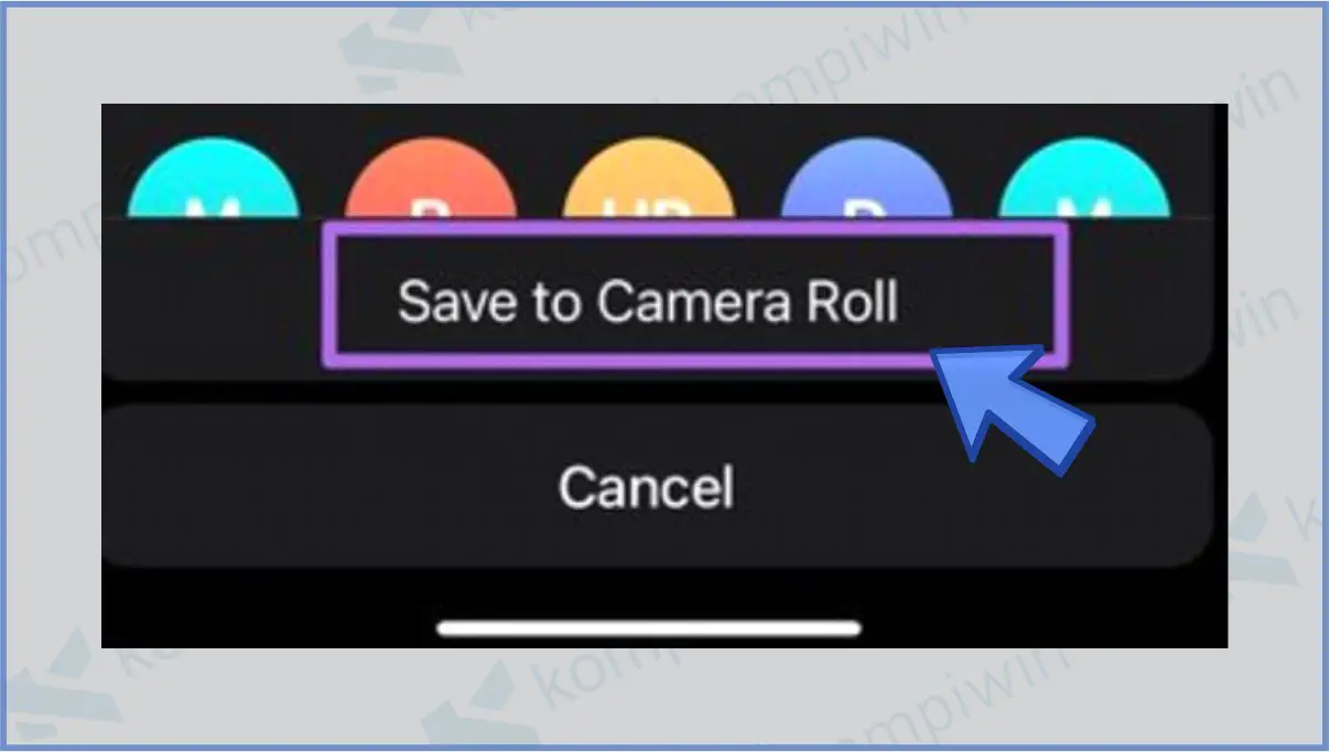 Pilih Save to Camera Roll - Cara Mengatasi Foto di Telegram Tidak Muncul