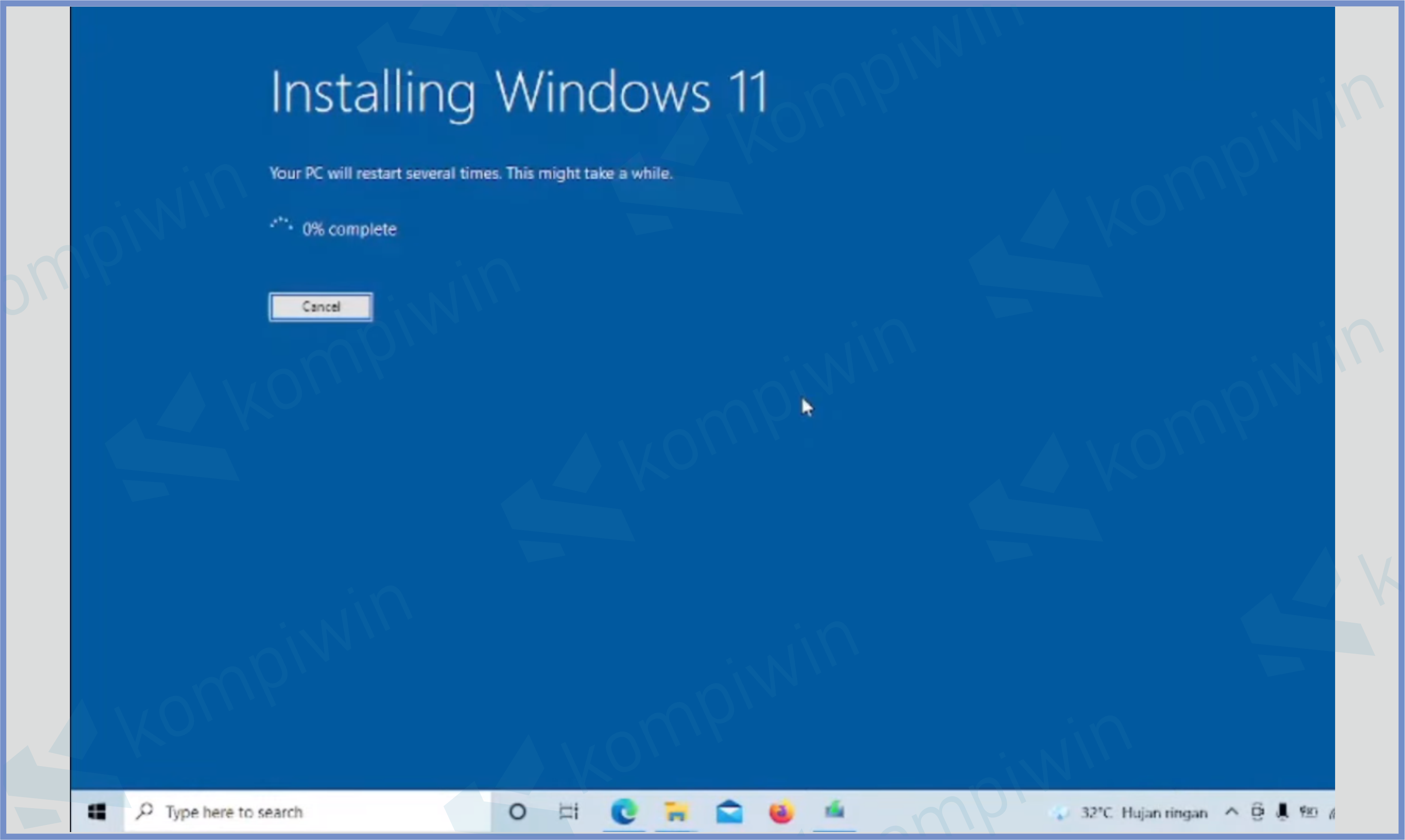 Tunggu Inastalling Windows 11