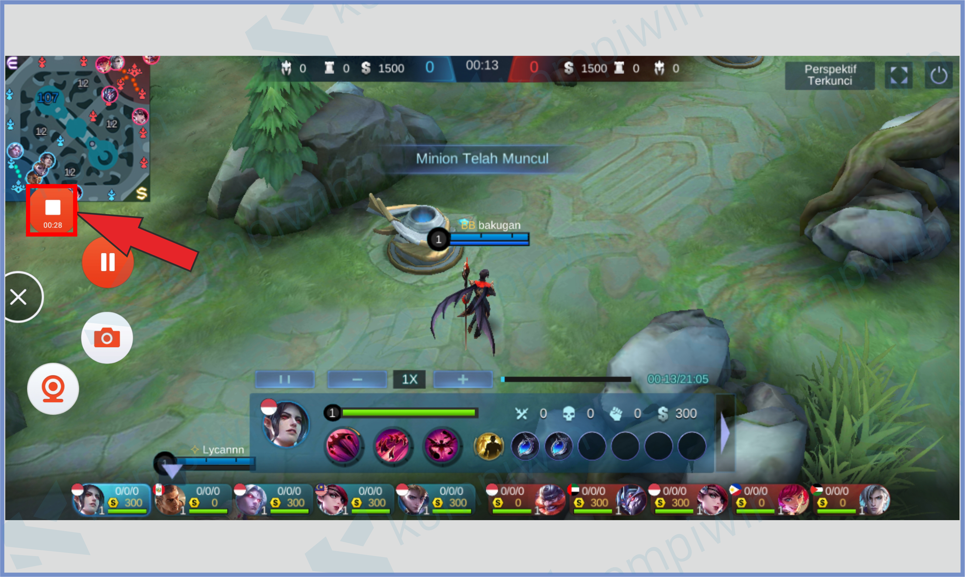 Ketuk Tombol Stop Mobizen