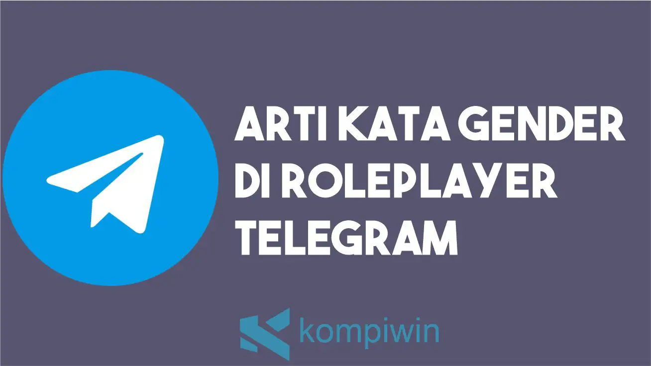 Arti Gender di RP Telegram