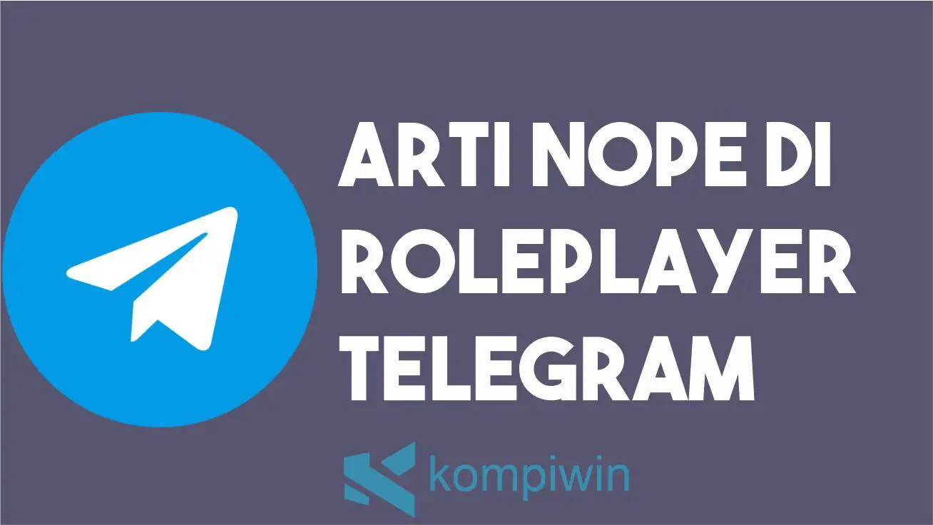 Arti Nope di RP Telegram