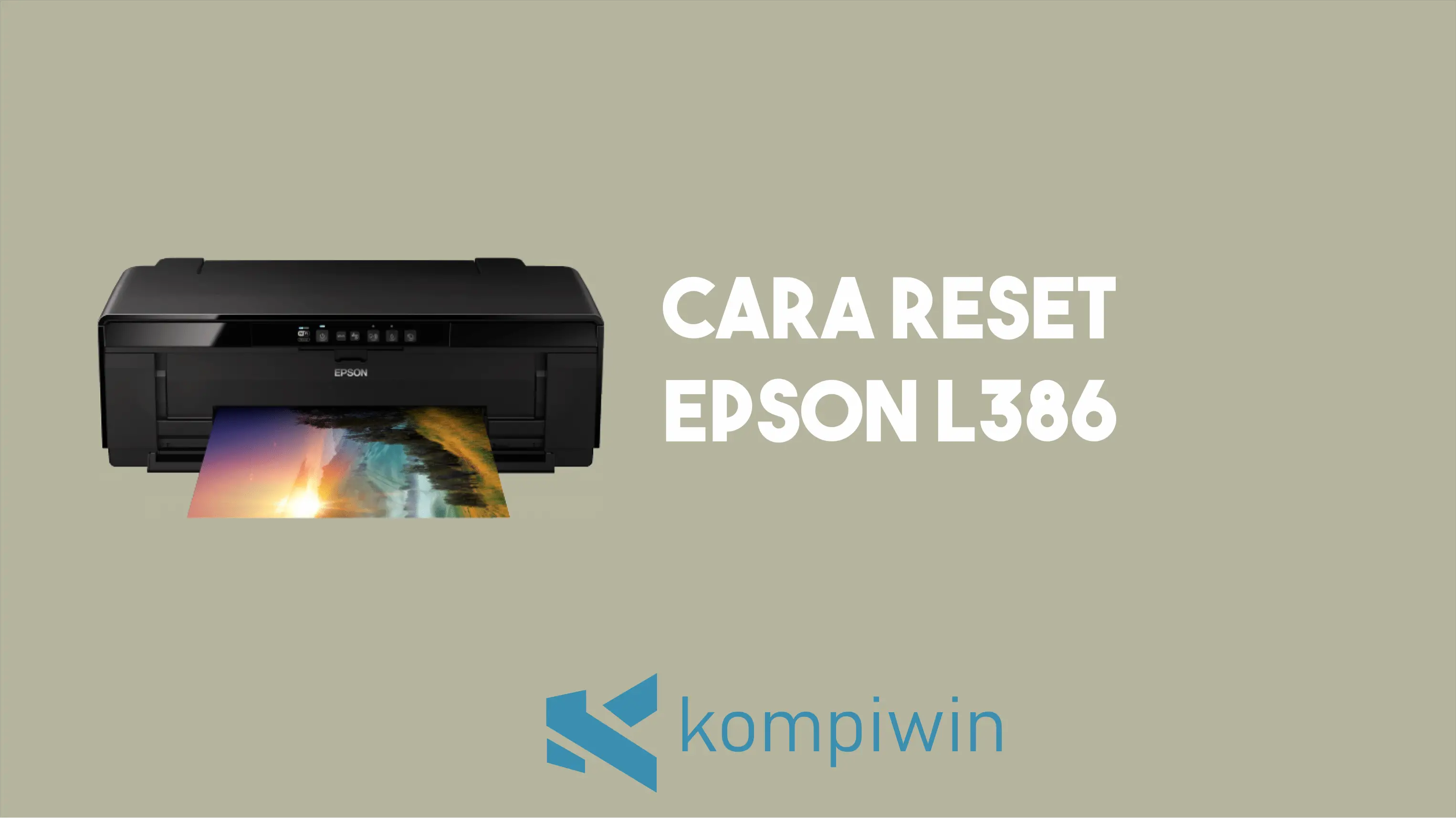 Cara Reset Epson L386