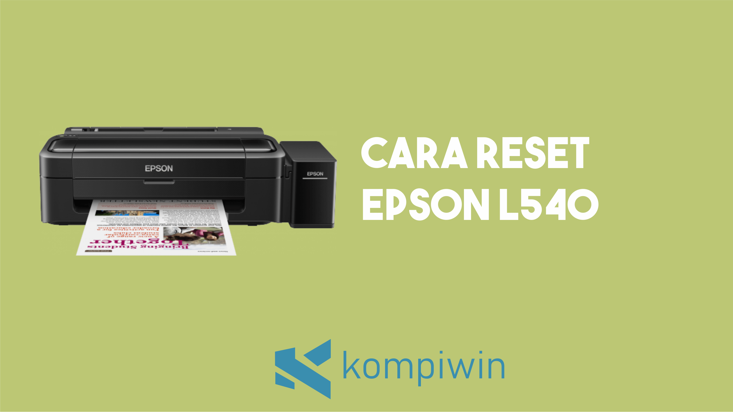 Cara Reset Epson L540