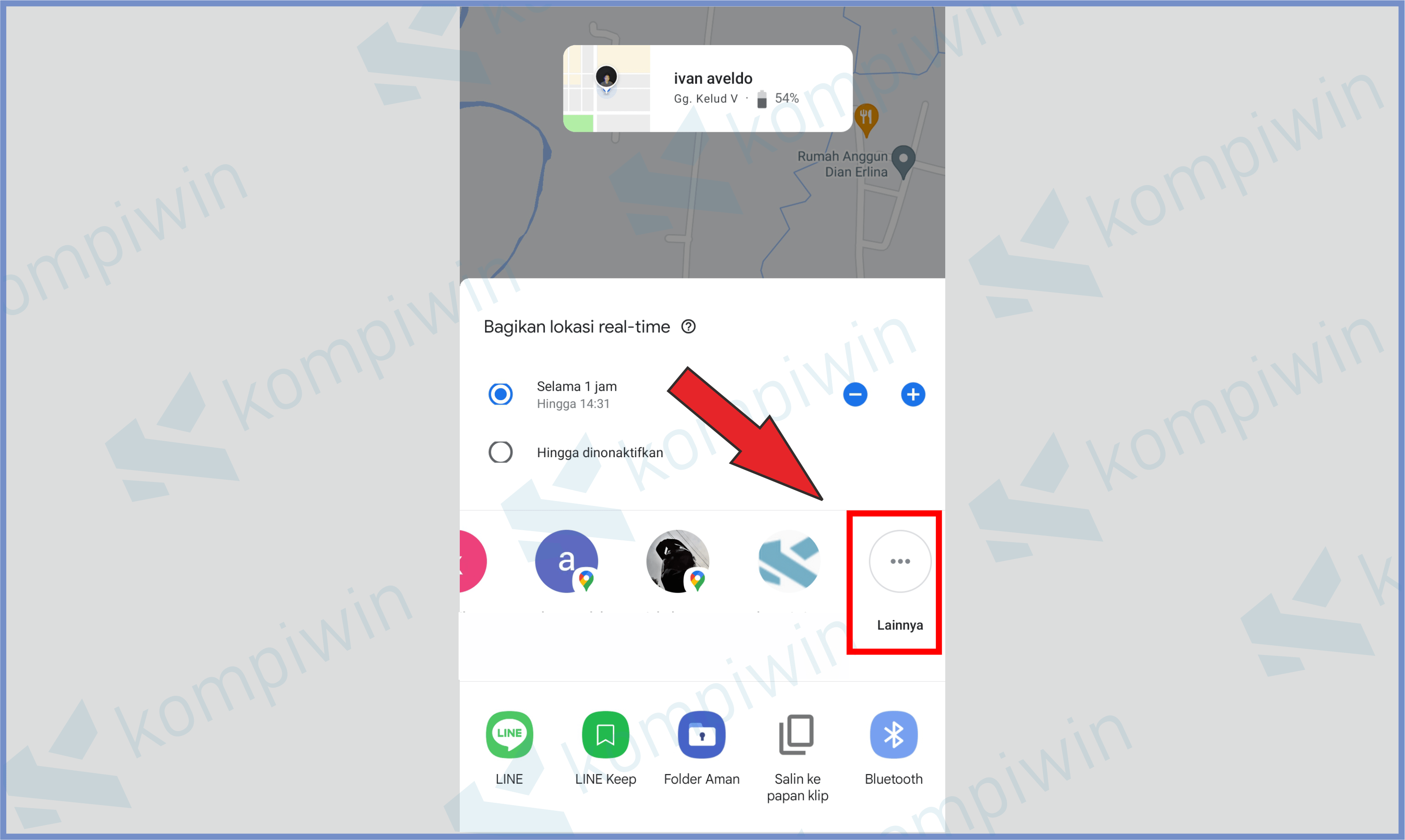 Geser Sampai Tombol Lainnya - Cara Share Lokasi Dengan Google Maps Secara Real Time